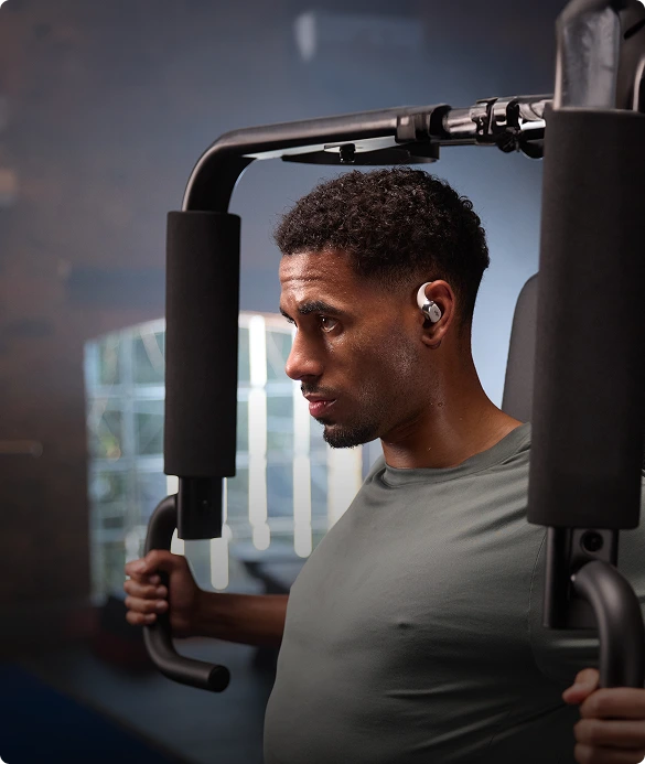 Finden Sie Ihren Rhythmus, fordern Sie sich heraus und hören Sie trotzdem wichtige Anweisungen oder Warnungen.