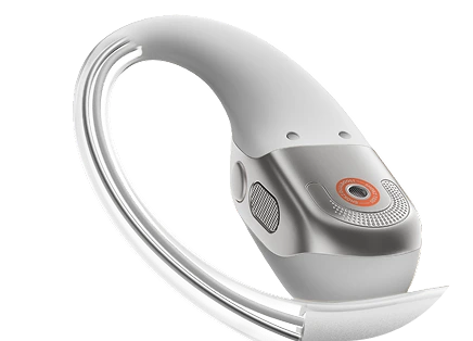 Ergonomischer, <br>
flexibler Ohrbügel