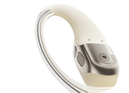 Ergonomischer, <br>
flexibler Ohrbügel